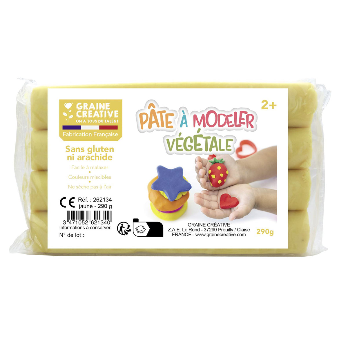 Kit 6 pâtes à modeler végétales et ses accessoires