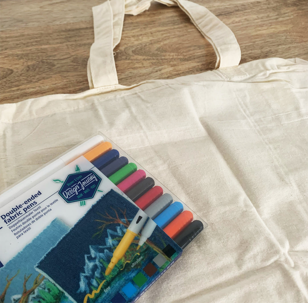Kit pour customiser son propre Tote Bag - Naturel