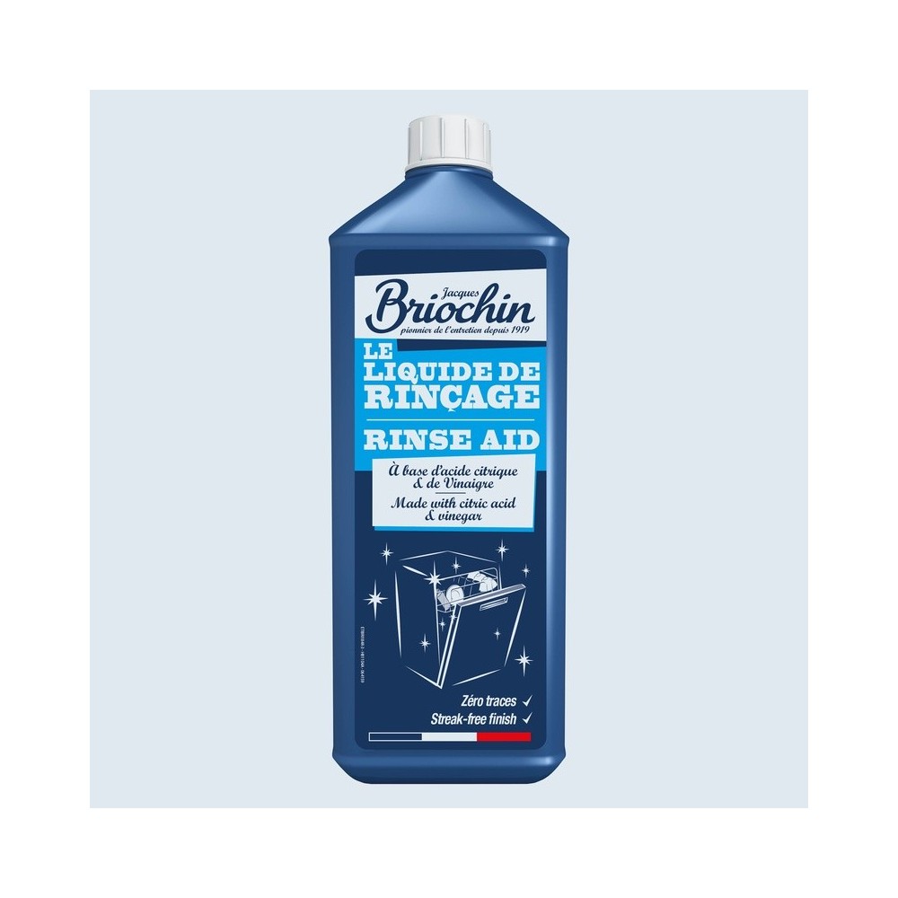 Liquide de rinçage lave-vaisselle Ecocert sans MIT/CMIT – Jacques Briochin 750 ml