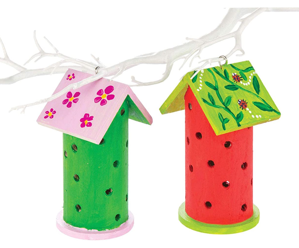 Kit de 2 maisonnettes pour coccinelles en bois à personnaliser