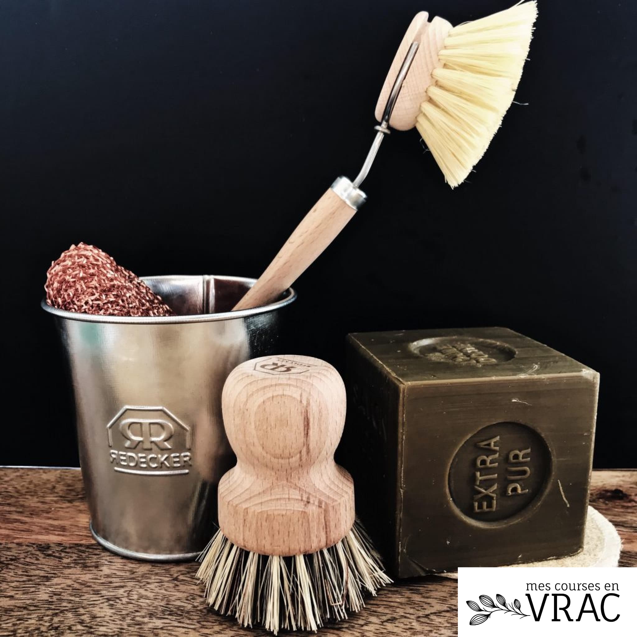 Brosse à casserole en fibre