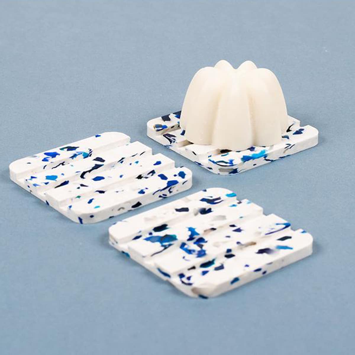 Porte savon durable et design carré - Coloris au choix