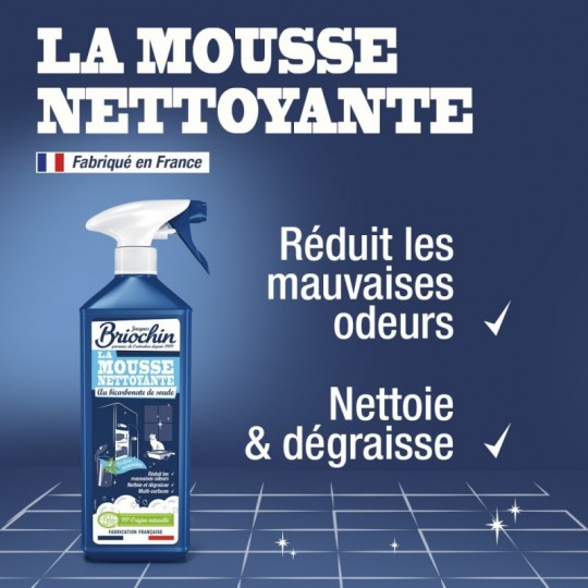 Mousse nettoyante au bicarbonate – Briochin 750 ml