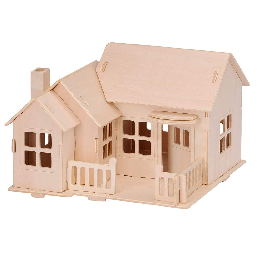 Puzzle 3D en bois à construire - Maison de plage