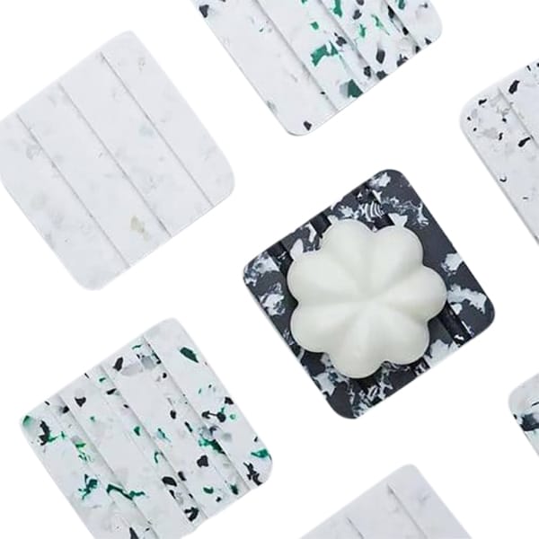 Porte savon durable et design carré - Coloris au choix