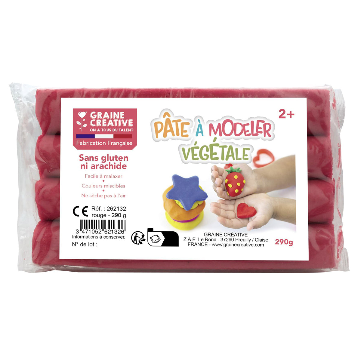 Kit 6 pâtes à modeler végétales et ses accessoires