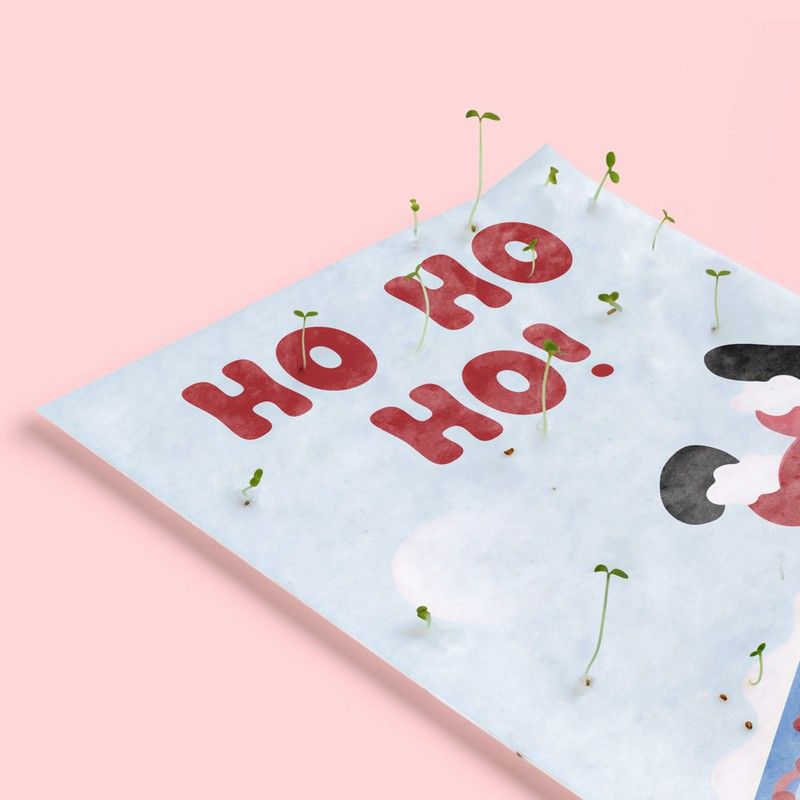 Carte de Noël à planter Ho Ho Ho – Tomate