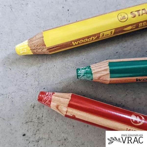 5 marqueurs écologiques couleurs à mine sèche « Woody »