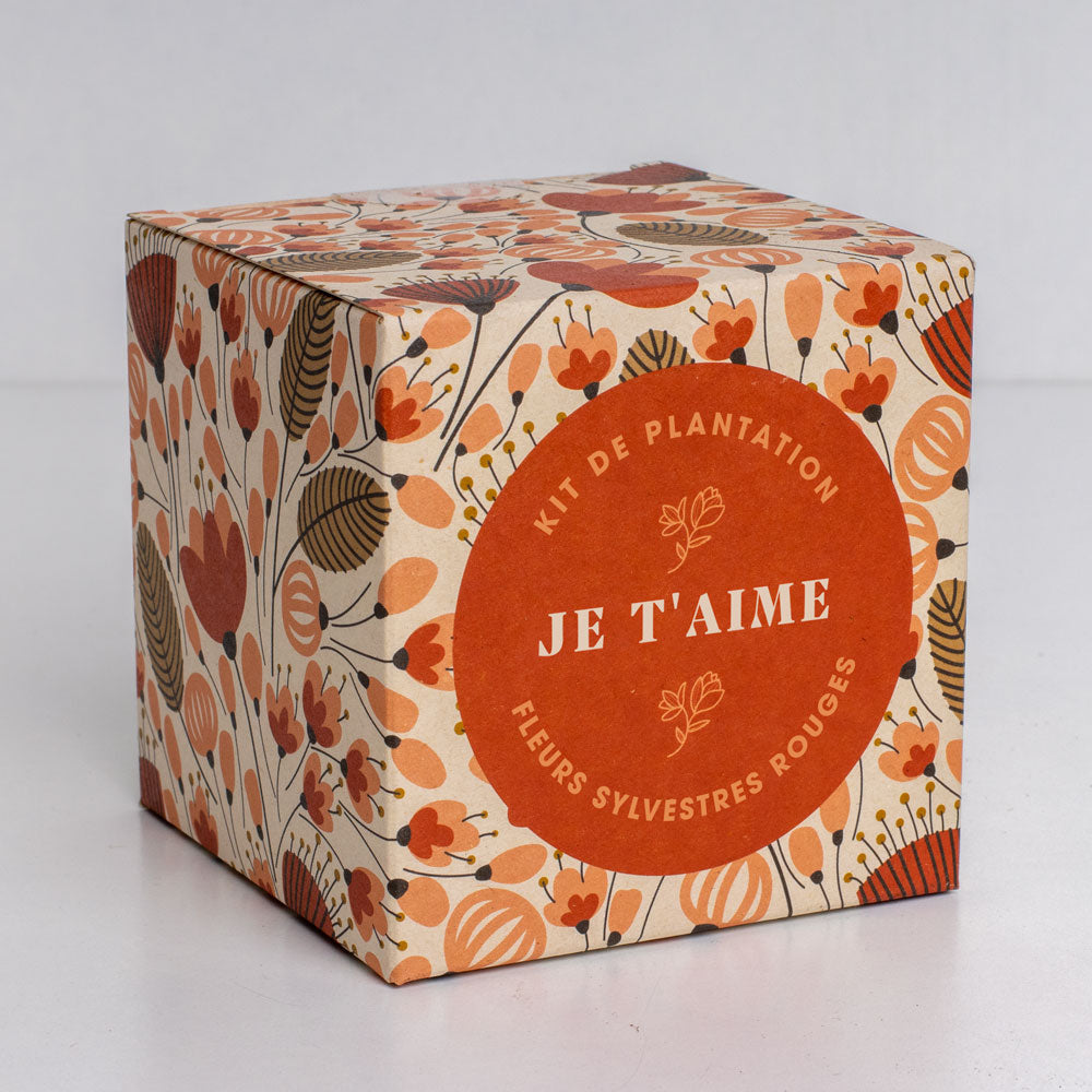 Kit de culture Dites-le avec des fleurs « Je t'aime »