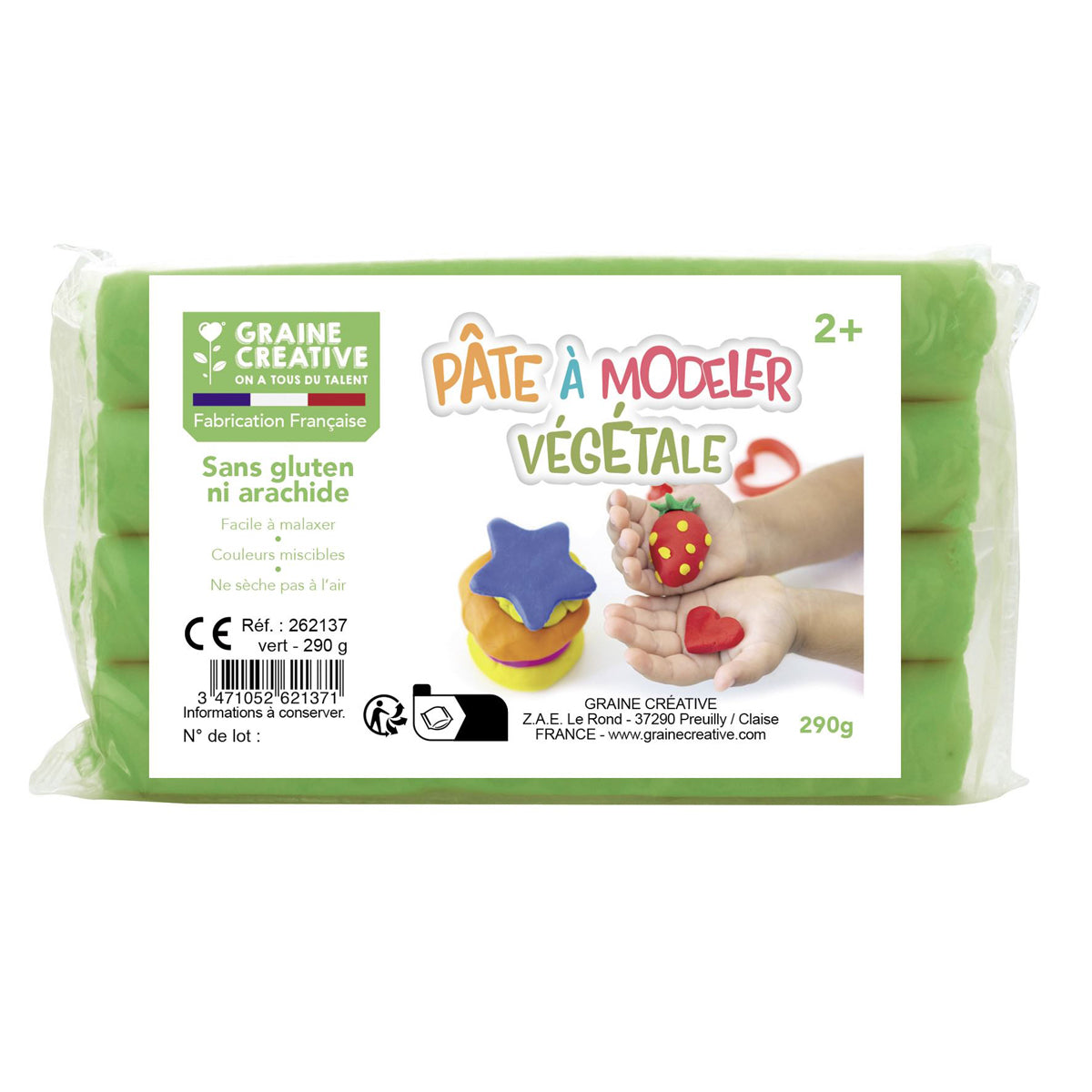 Kit 6 pâtes à modeler végétales et ses accessoires