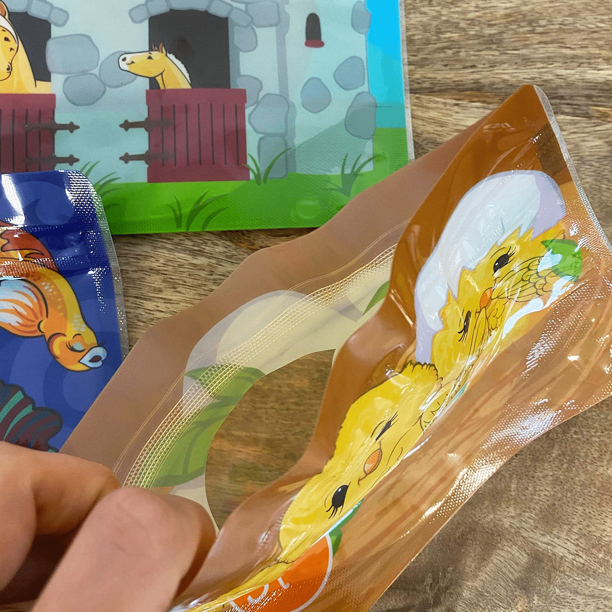 Pochette à goûter (Taille et coloris au choix)