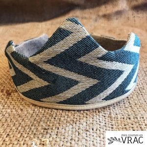 Couronne tissu - Mes courses en vrac