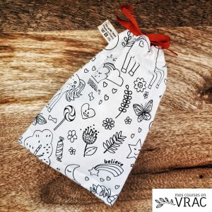 Pochette à colorier - Mes courses en vrac