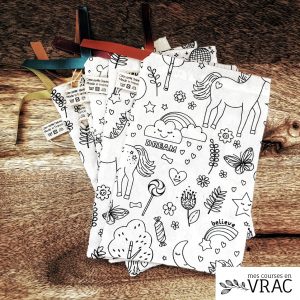 Pochette à gouter en tissu - Mes courses en vrac