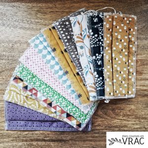 Masques de protection lavables - Mes courses en vrac