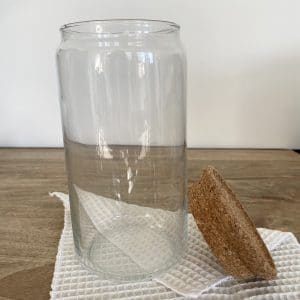 Bocal en verre borosilicate avec bouchon en bois - 0,5L - Ah Table