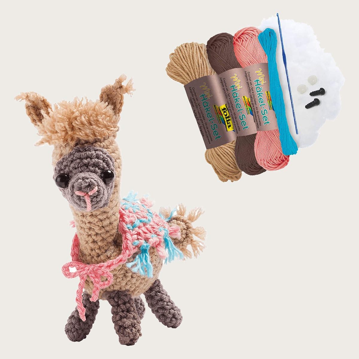 Kit pour crochet- Lama - Mes courses en vrac