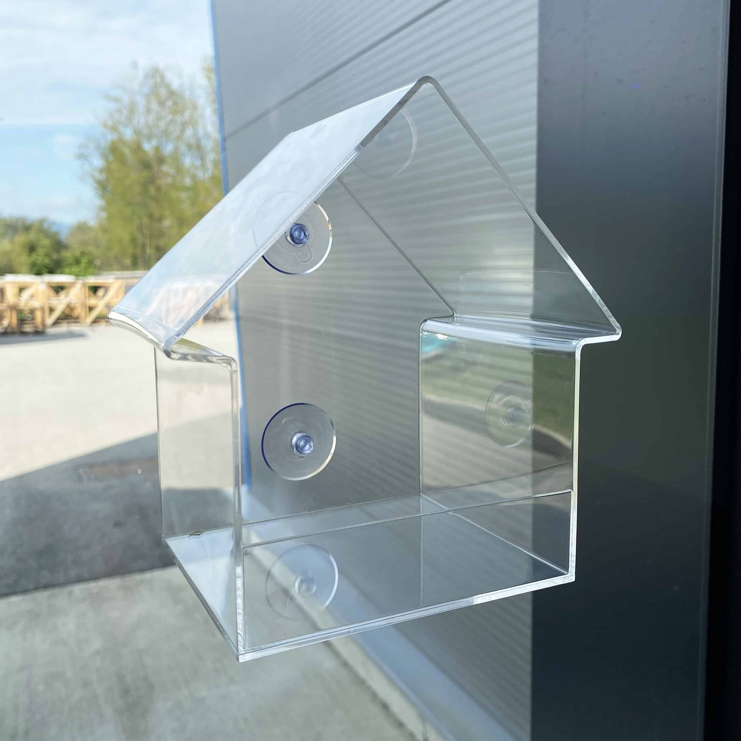 Mangeoires à fenêtre en acrylique transparent avec 2 ventouses super  puissantes - Profitez des oiseaux de près lors de l'alimentation de vos  oiseaux sauvages. : : Jardin
