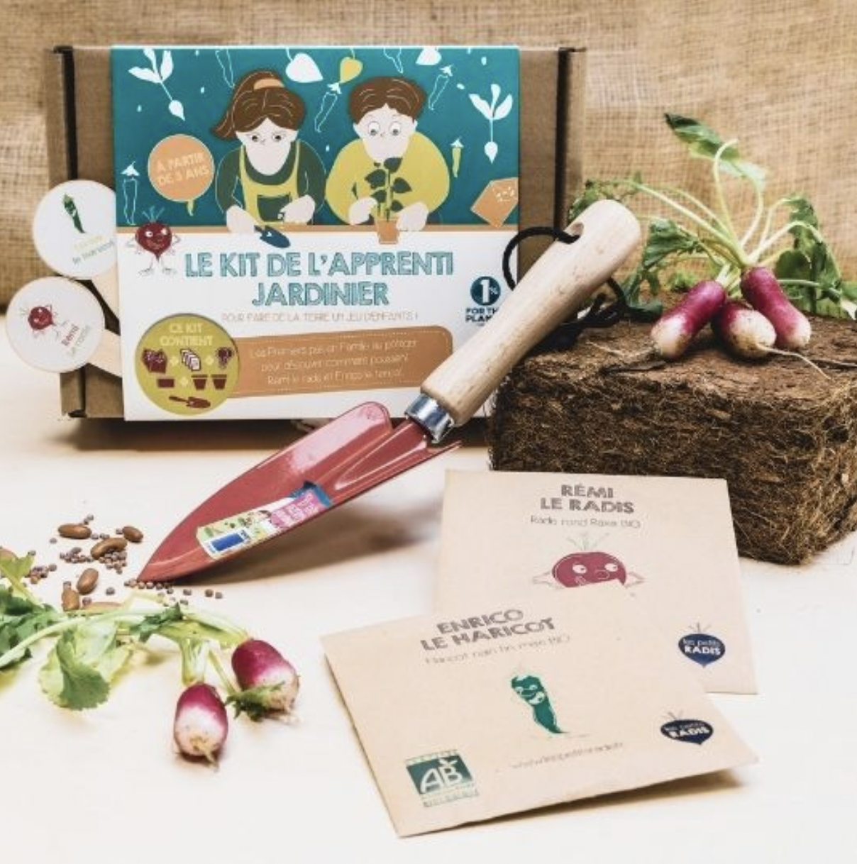LE KIT DE L'APPRENTI JARDINIER : Kit de jardinage complet pour enfants