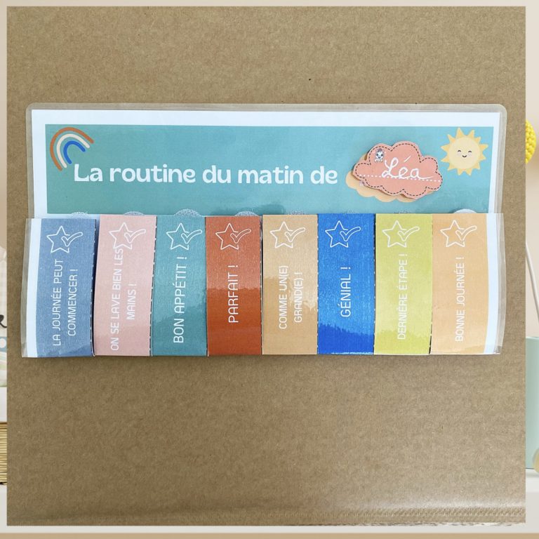 Ma routine du matin pour enfants - Mes courses en vrac