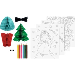 Contenu du Kit de coloriage 3D Noël Heyda