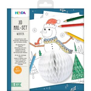 Kit de coloriage 3D Hiver Heyda