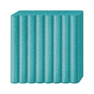 Pâte fimo turquoise galaxie sans son emballage