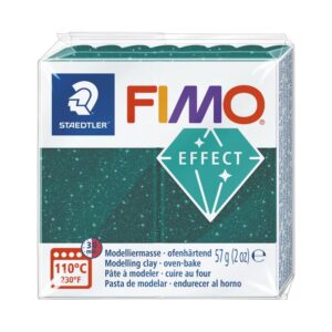 Pâte fimo vert galaxie dans son emballage
